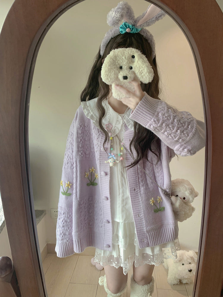 Blooming Cottage Crochet Cardigans-ntbhshop