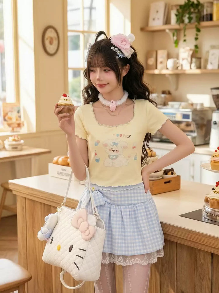 Cupcake Puppy Baby Tee-Tops-ntbhshop
