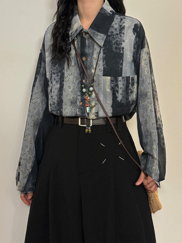 Midnight Marginalia Print Shirts-Tops-ntbhshop