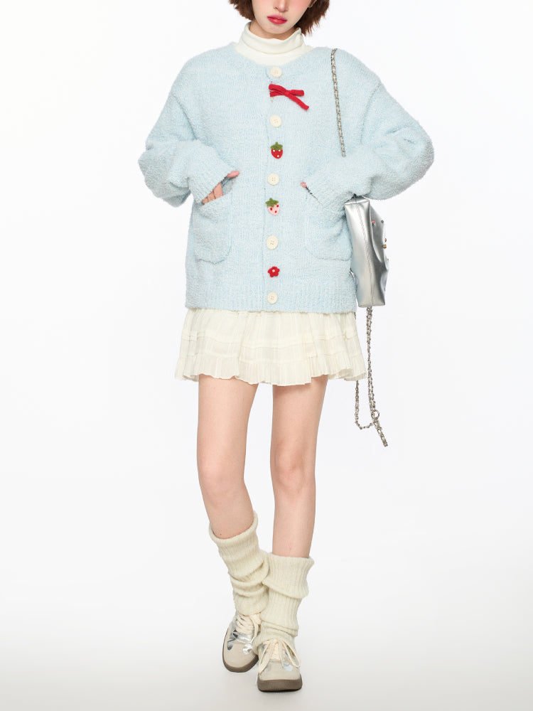 Skyberry Cloud Knit Cardigan-Outerwear-ntbhshop