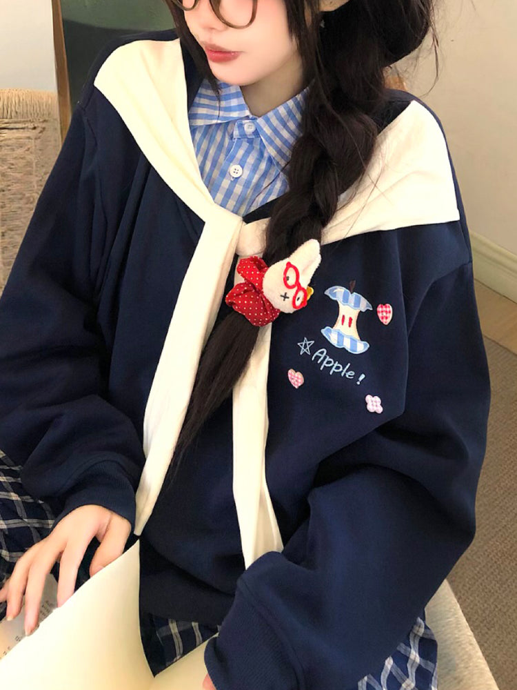 Library Crush Shirt Collar Sweatshirts-ntbhshop