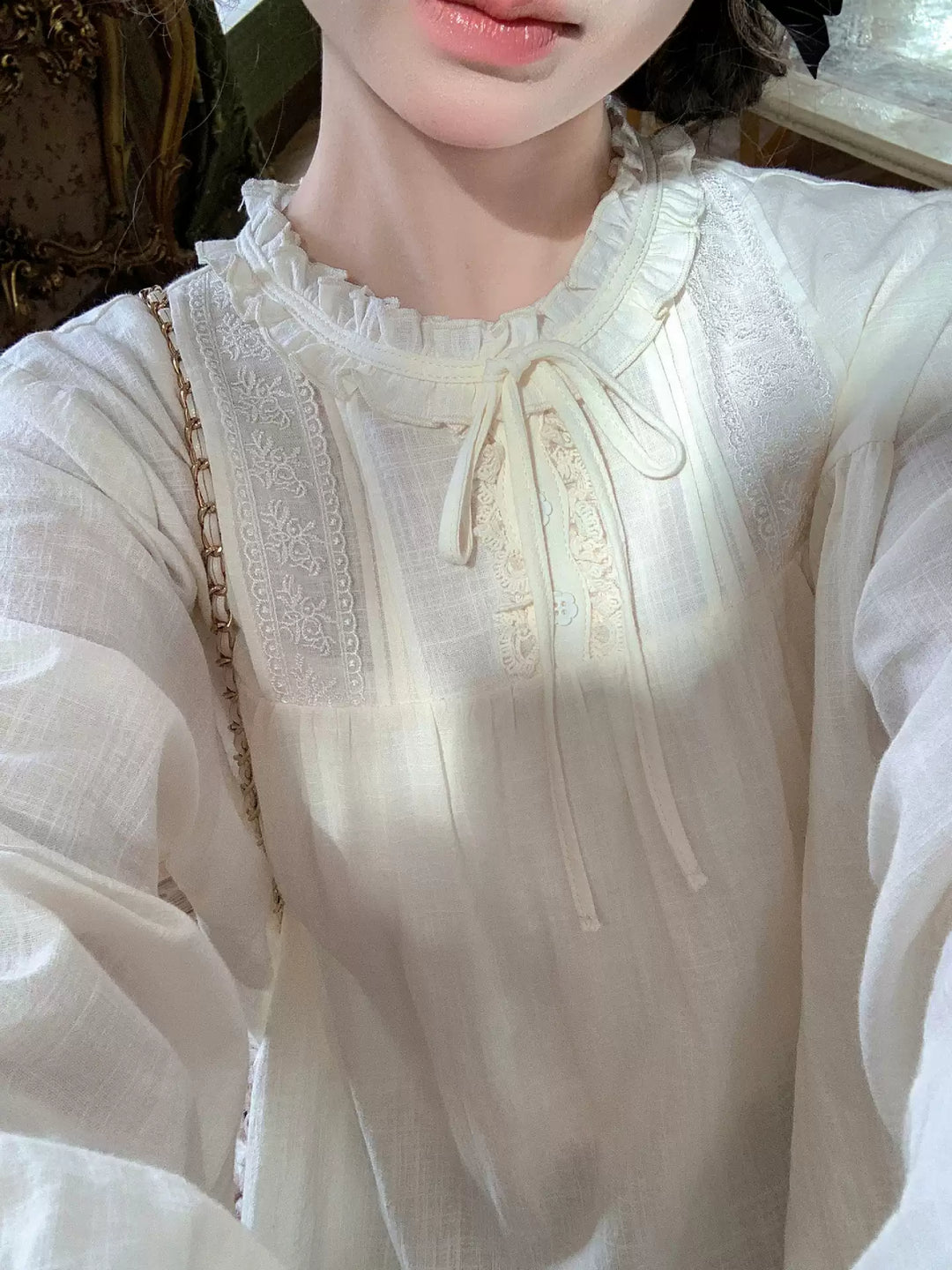 Cloud Milk Soft Blouse-Tops-ntbhshop