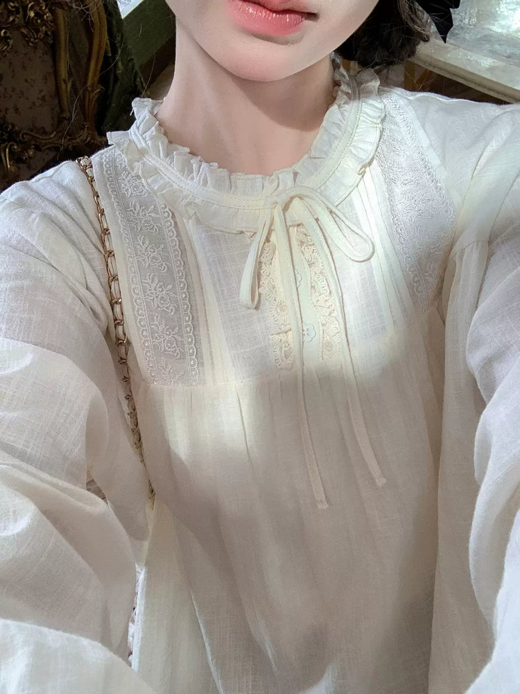 Cloud Milk Soft Blouse-Tops-ntbhshop