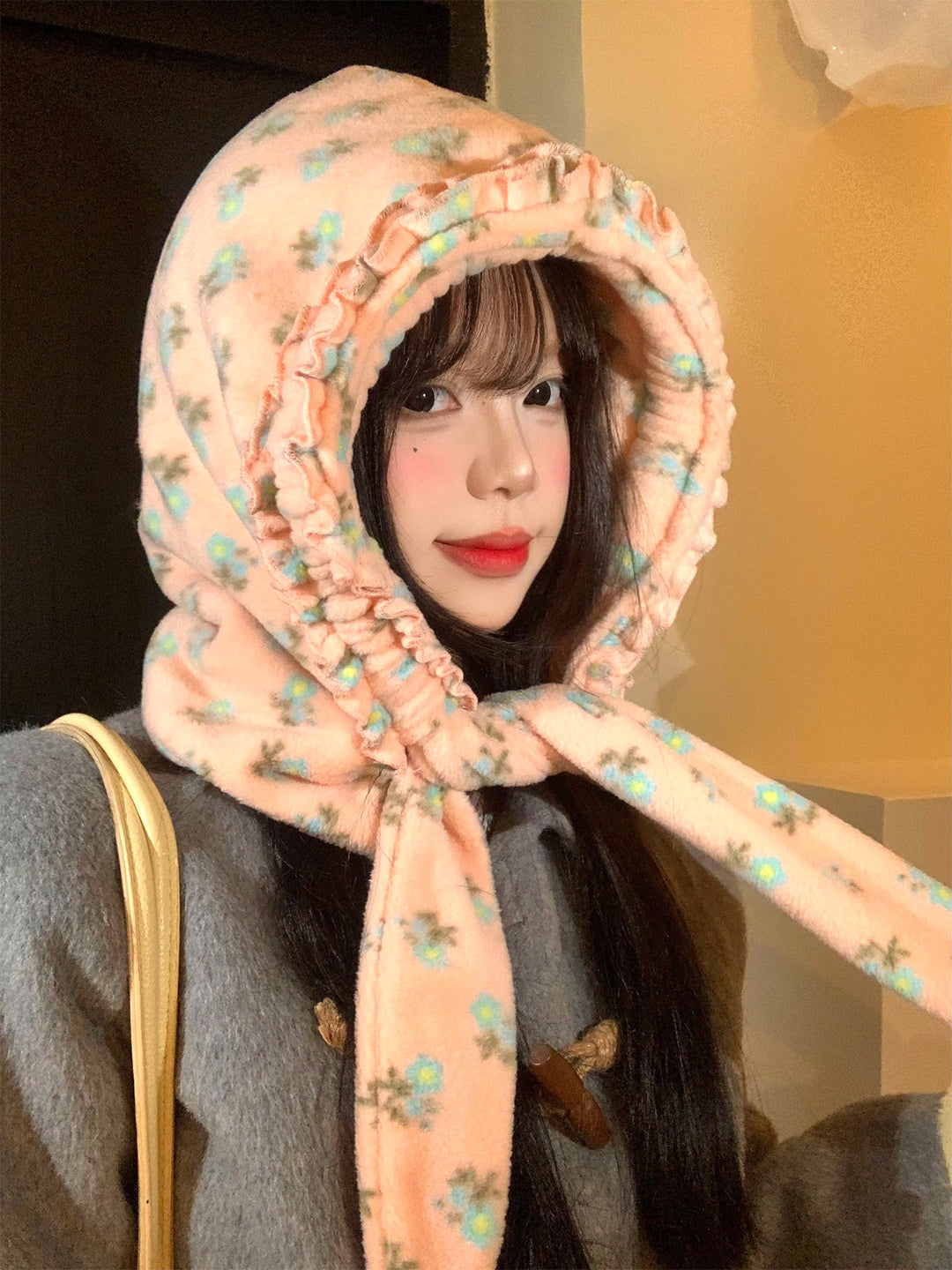 Blush Garden Winter Hood Scarves-ntbhshop