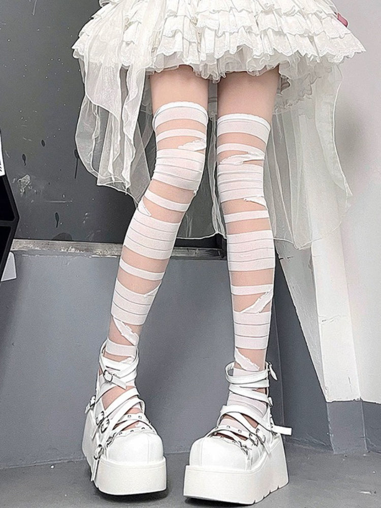 Celestial Cross Wing Leg Sleeves & Thigh Socks-ntbhshop