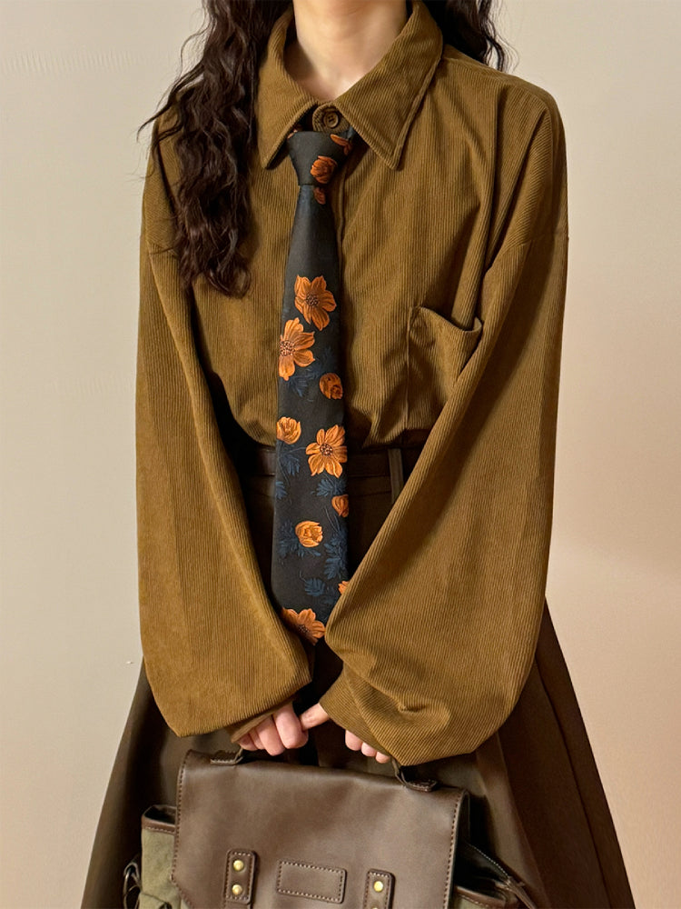 Autumn Archive Unisex Corduroy Shirts-ntbhshop