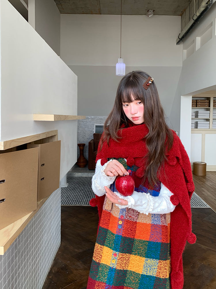 Snow Sheep Holiday Cloak Shawls-ntbhshop