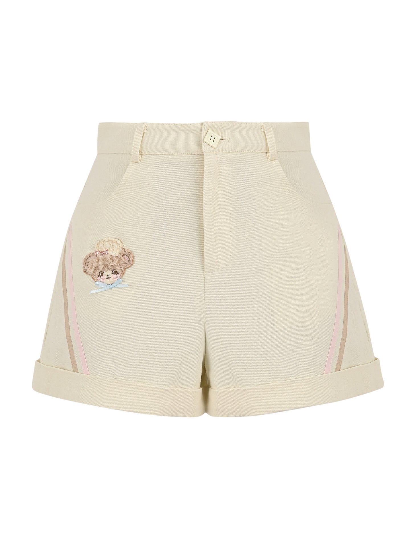 Bakery Bear Cotton Shorts-Bottoms-ntbhshop