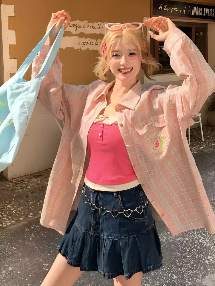 Guava Ribbed Bra Camisole-Tops-ntbhshop