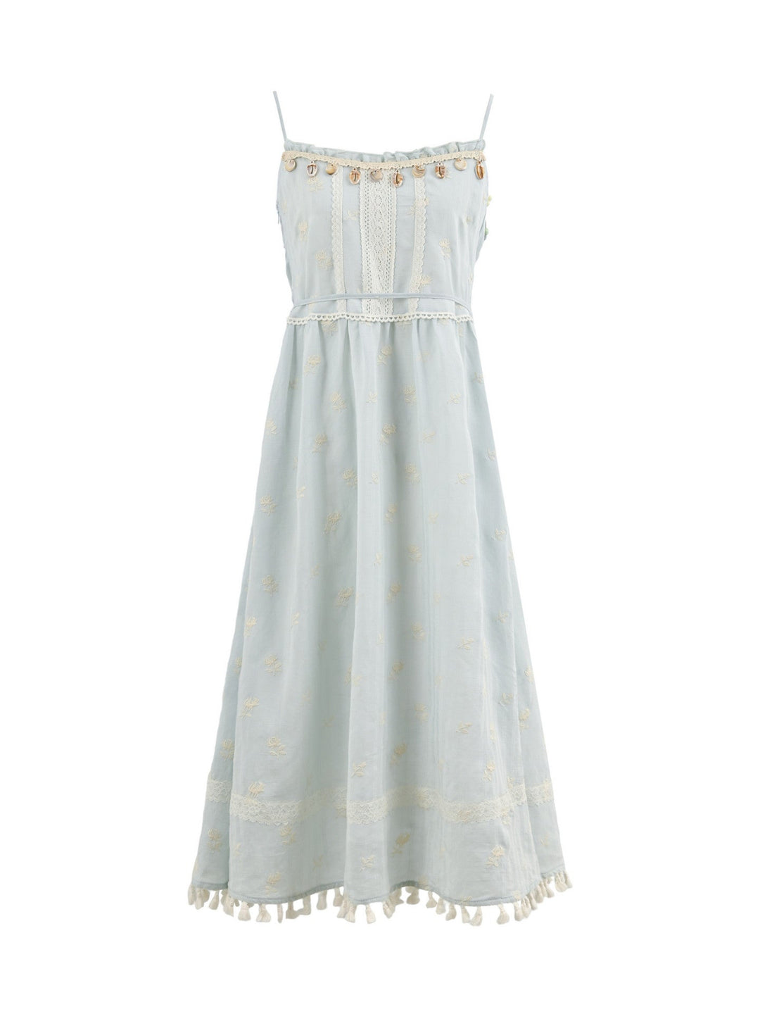 Cloud Sage Tassel Dress
