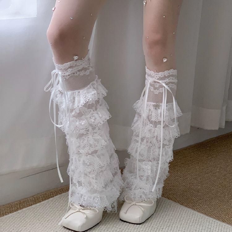 Angel Cake Lace Glitter Stockings-ntbhshop