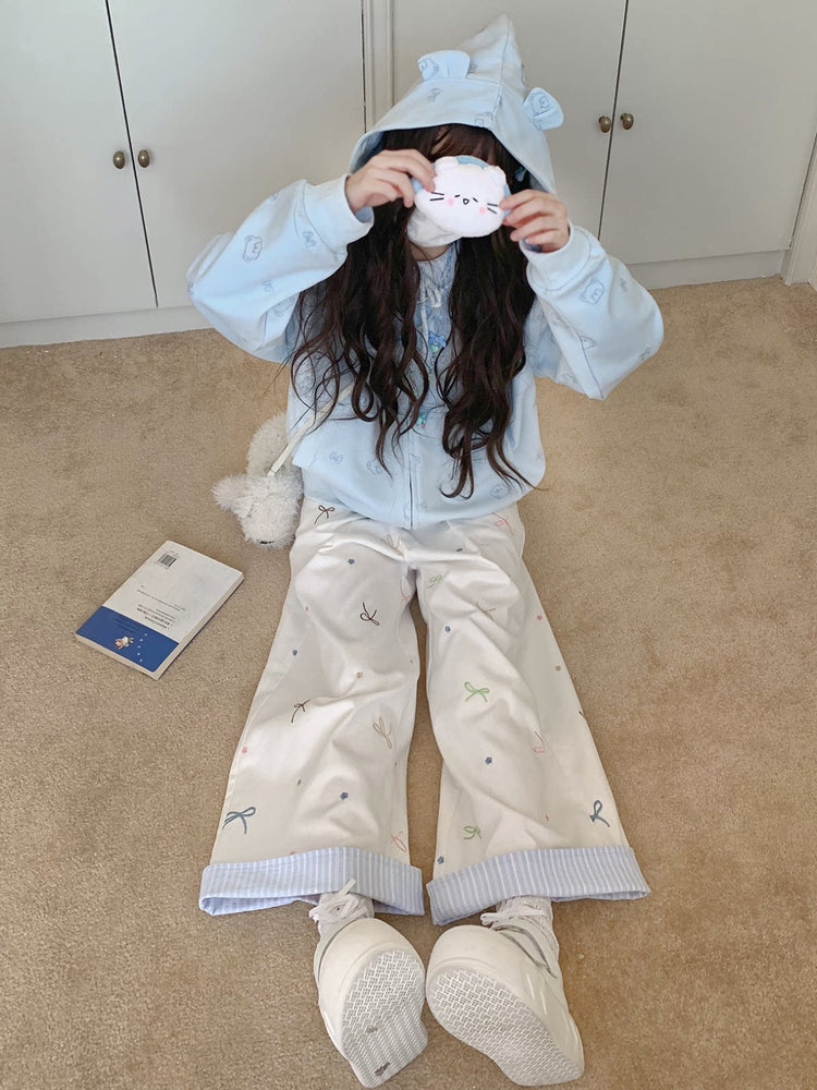 Teddy Bow Hooded Jackets-Outerwear-ntbhshop