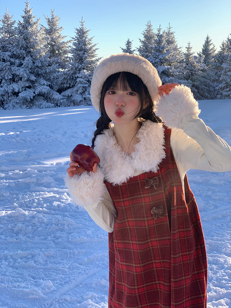 Snowberry Plaid Jumper Dress-ntbhshop