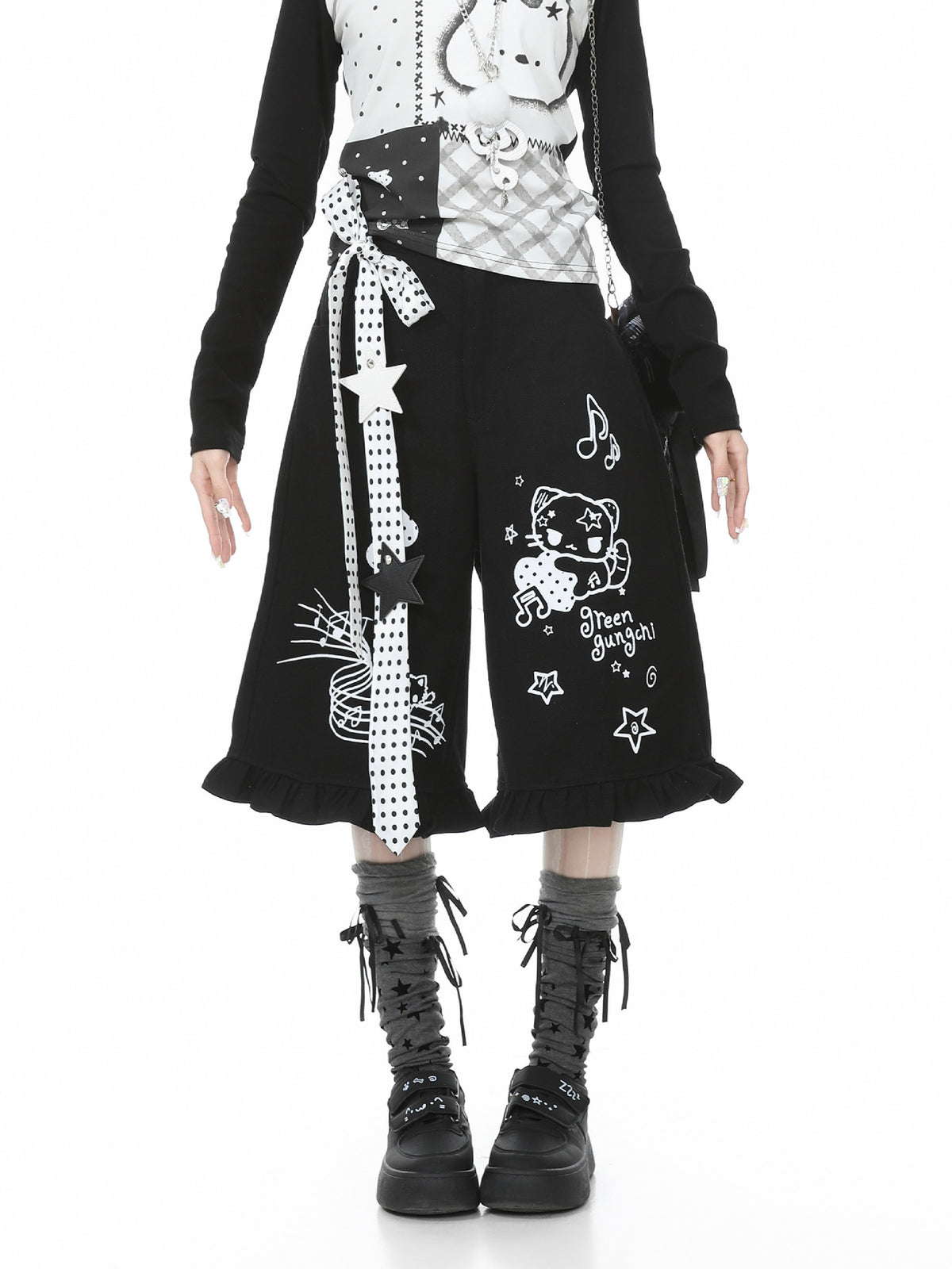 Melody Kitty Culotte Shorts-Bottoms-ntbhshop