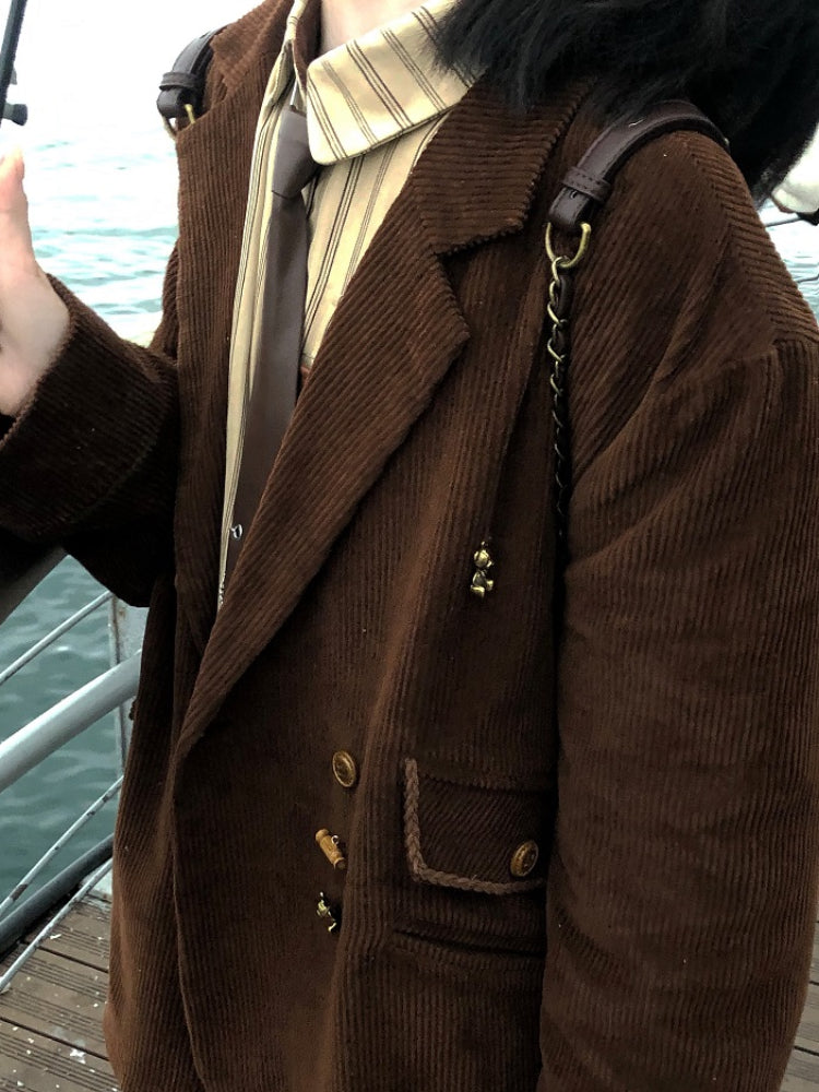 Autumn Confession Bear Buckle Blazers-ntbhshop