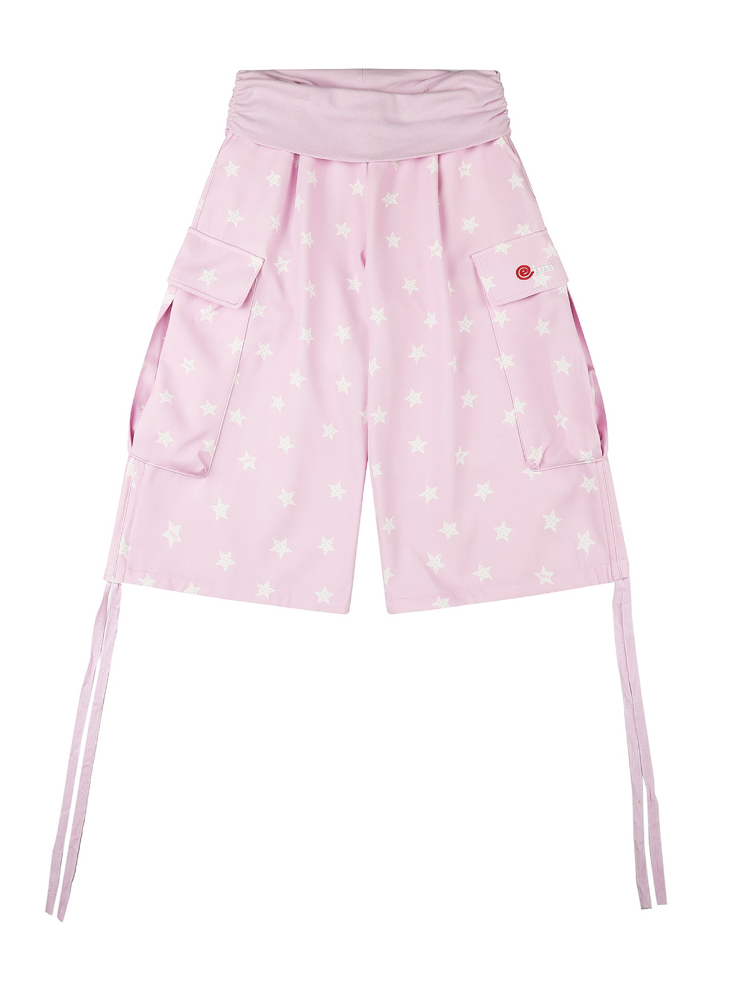 Star Pocket Drawstring Capri Pants-Bottoms-ntbhshop