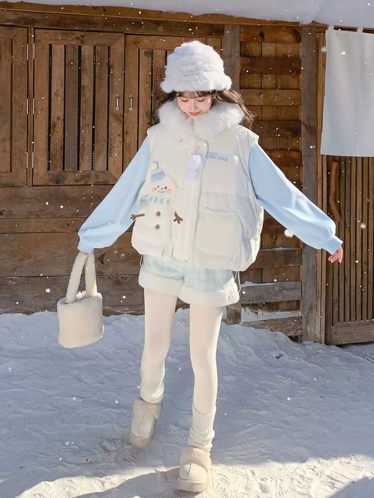 Cloud Milk Plaid Cuddle Shorts-Bottoms-ntbhshop