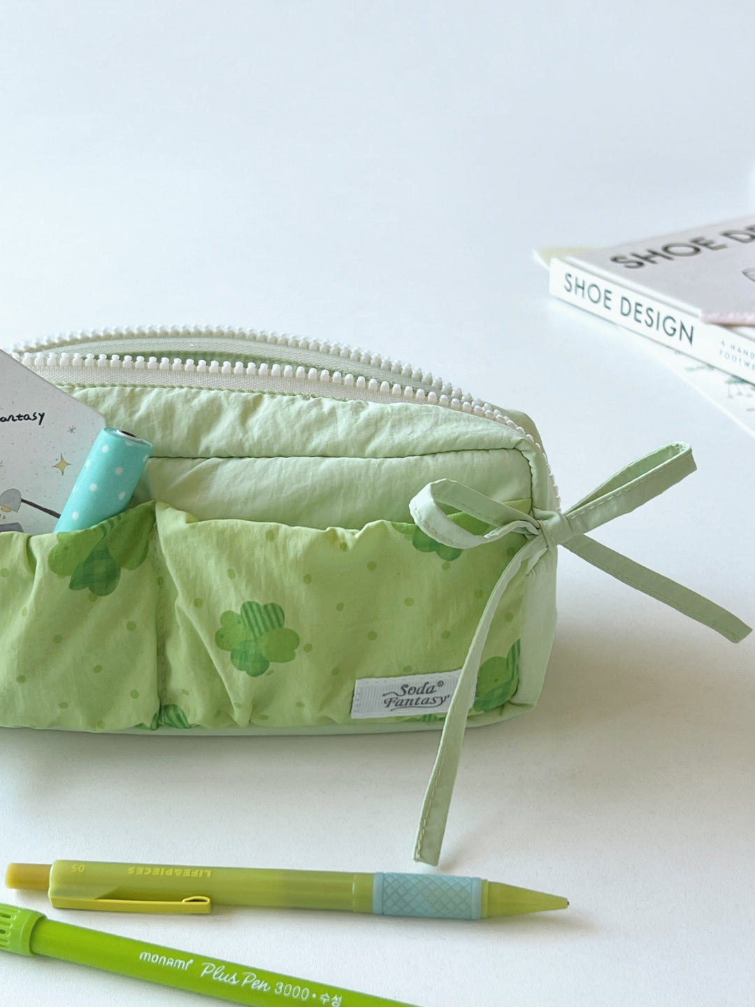 Ribbon Gather Toast Pencil Cases-Accessories-ntbhshop