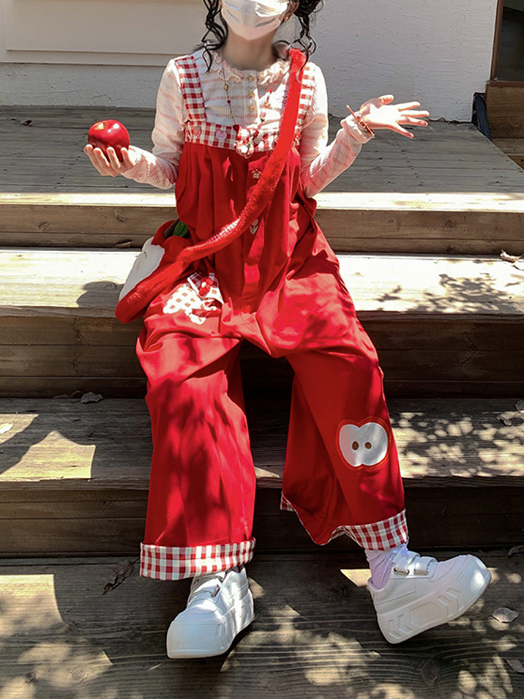 Whimsy Adventure Plaid Overall Pants-ntbhshop