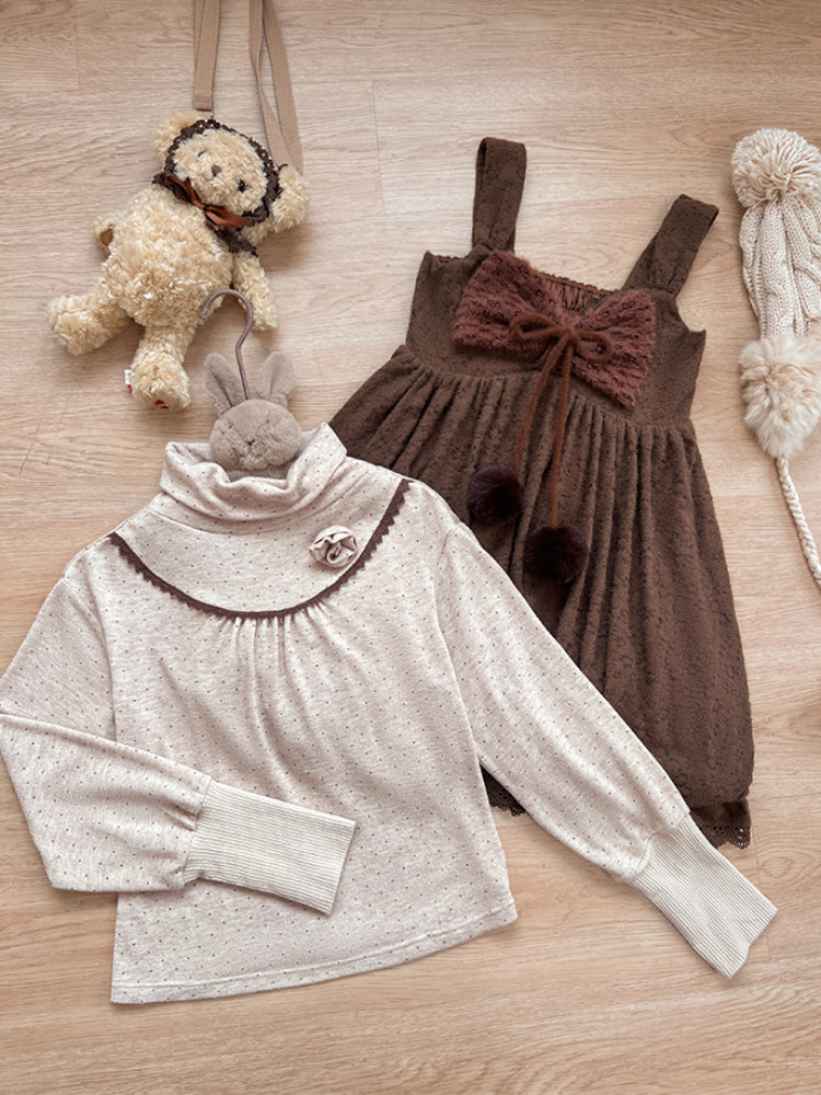 Angel Deer Whimsy Dots Turtleneck-ntbhshop