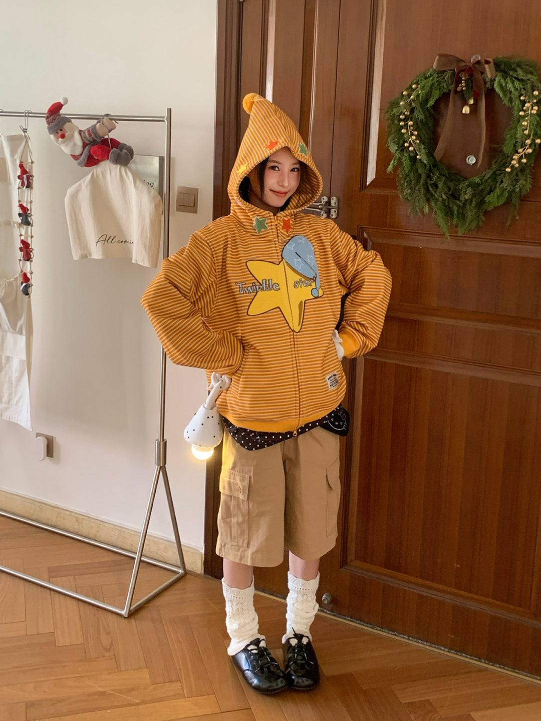 Twinkle Star Whimsy Hooded Jacket-Outerwear-ntbhshop