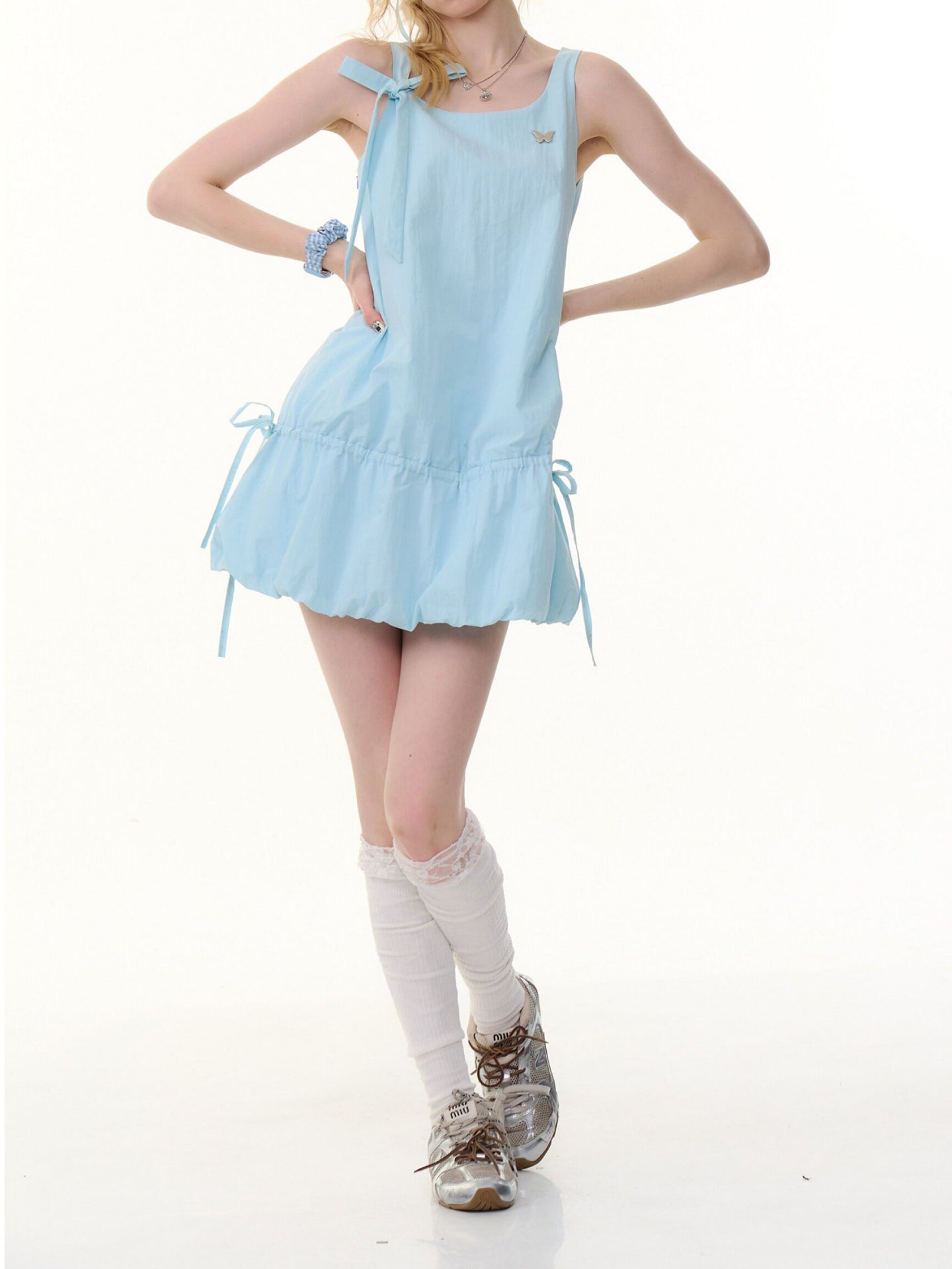 Teal Butterfly Bubble Dresses-Dresses-ntbhshop
