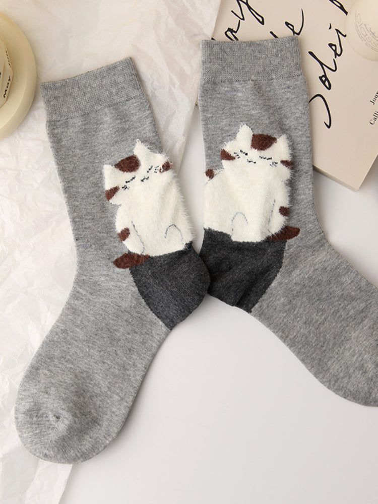Meow Mood Crew Socks-ntbhshop