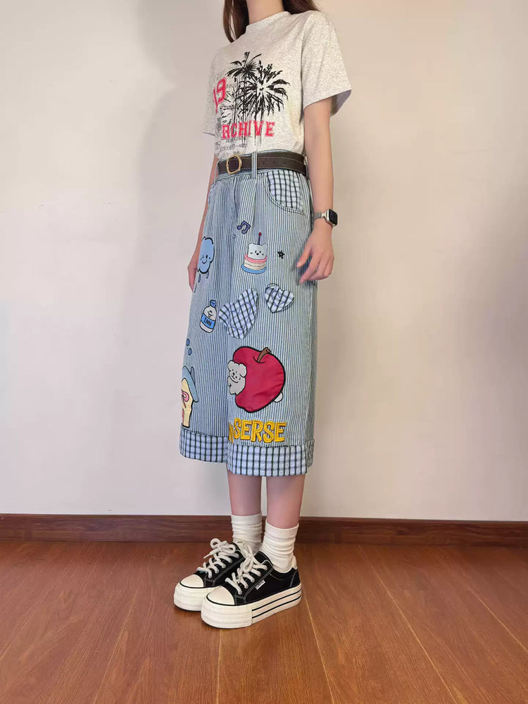 Bluebell Doodles Stripe Culottes-Bottoms-ntbhshop