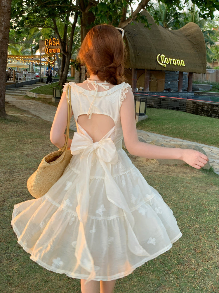 Butterfly Garden Bow Dress-Dresses-ntbhshop