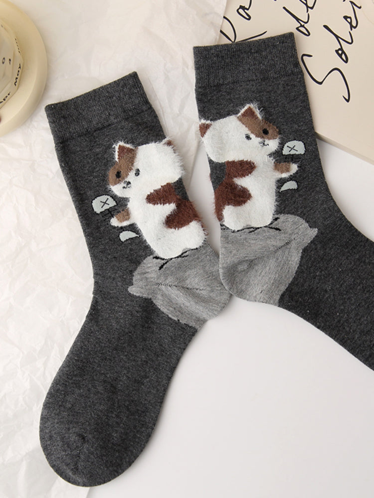 Meow Mood Crew Socks-ntbhshop