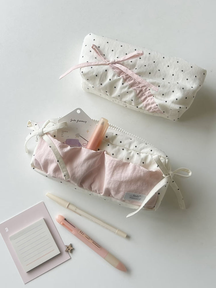 Gentle Ribbon Pencil Cases-Accessories-ntbhshop