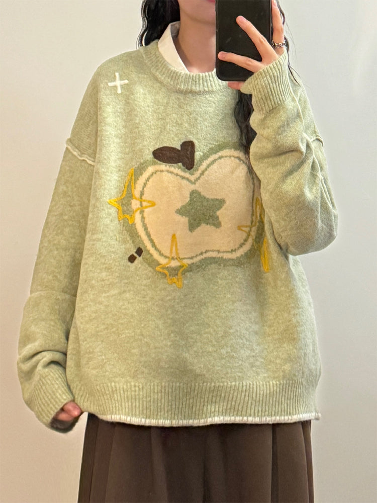 Apple Harvest Whimsy Knit Sweaters-ntbhshop