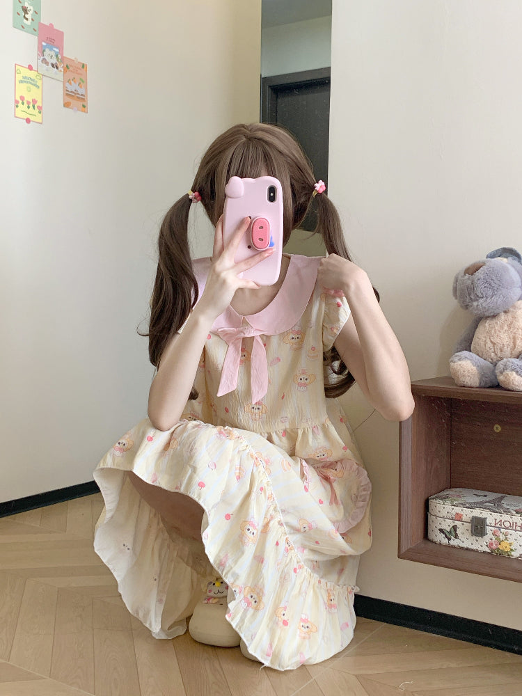 Sugar Girl Fairy Sleeve Nightgown-ntbhshop