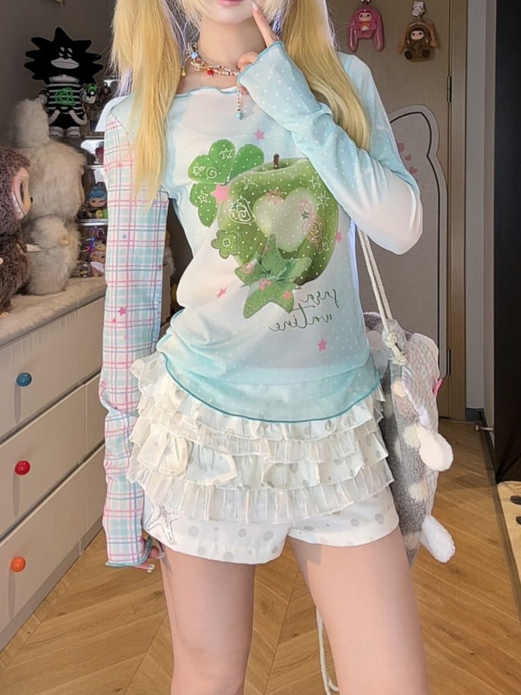 Apple Soda Mesh Tops-Tops-ntbhshop