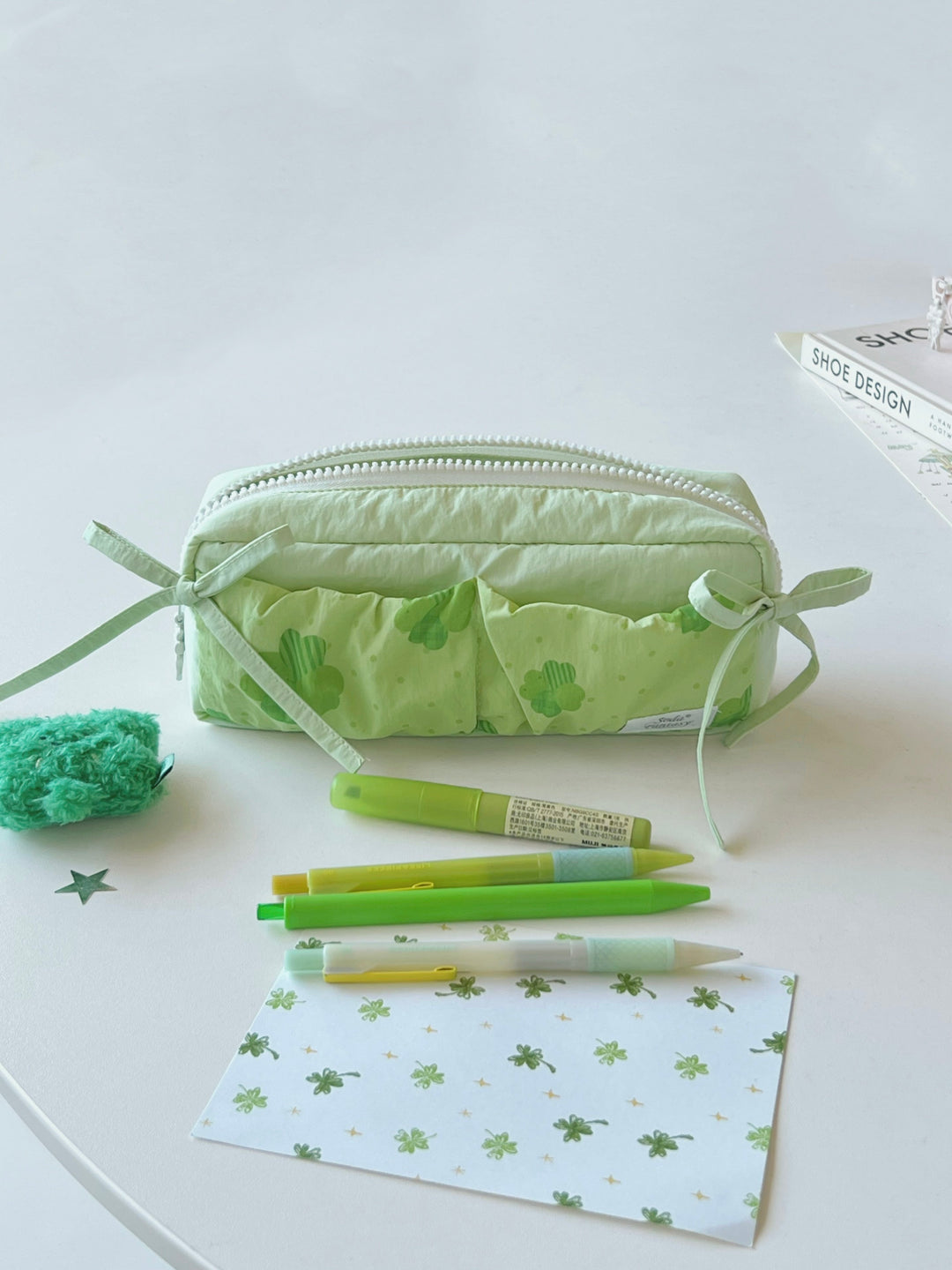 Ribbon Gather Toast Pencil Cases-Accessories-ntbhshop