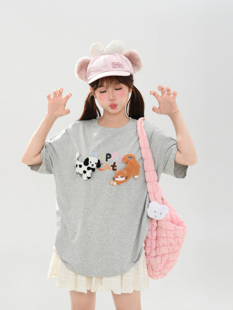 Puppy Party Unisex Tees-Tops-ntbhshop
