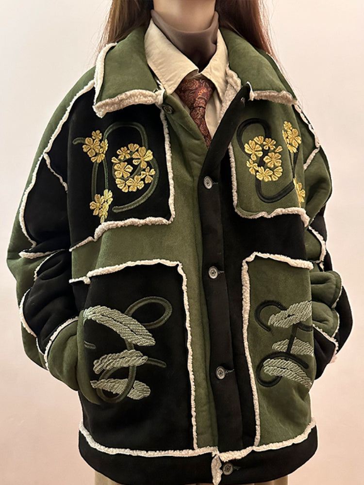 Forest Tapestry Suede Jacket-ntbhshop