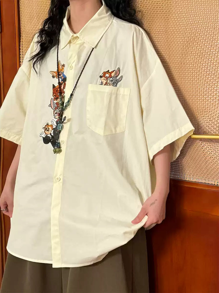 Storybook Critter Pocket Shirts-Tops-ntbhshop