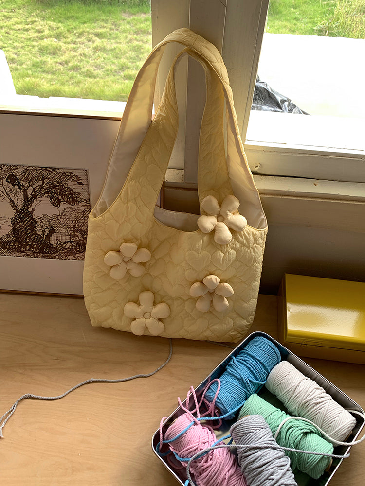 Sunny Bloom Puff Tote-ntbhshop