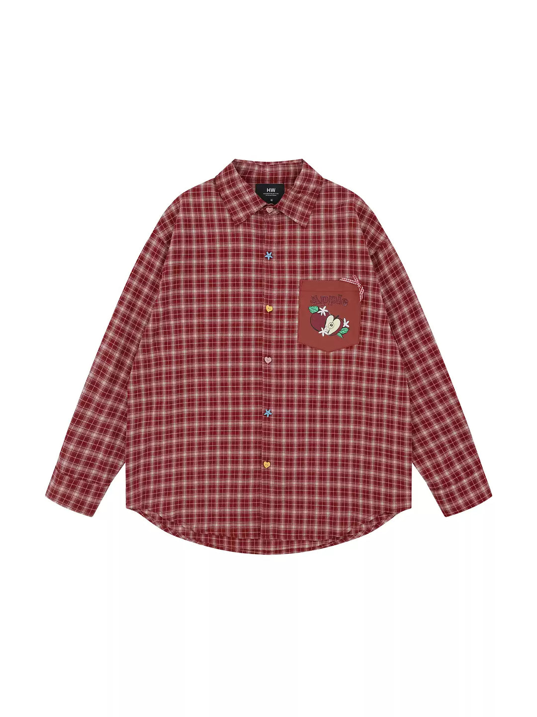 Fruit Pop Whimsy Plaid Shirts-Tops-ntbhshop