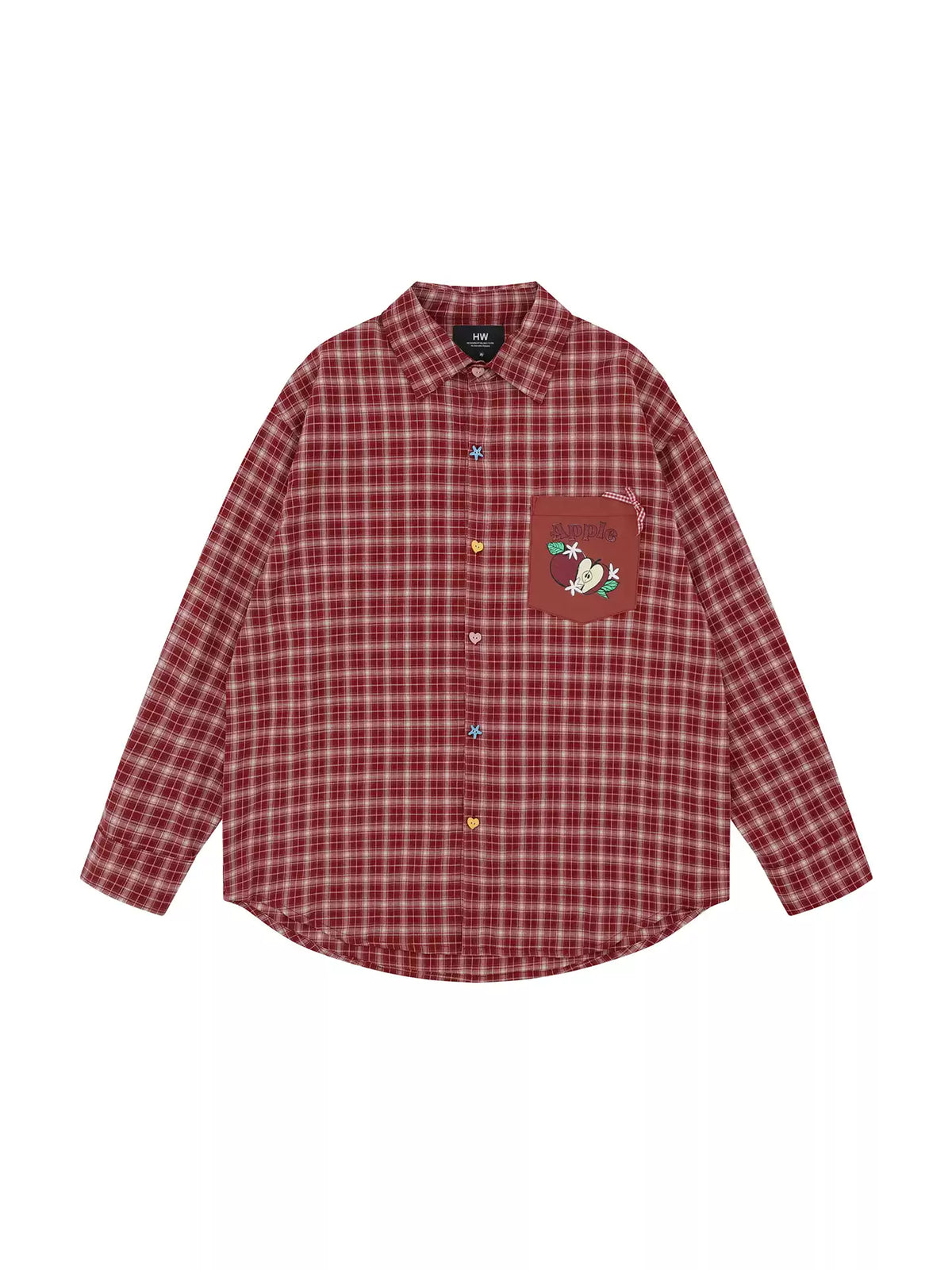 Fruit Pop Whimsy Plaid Shirts-Tops-ntbhshop