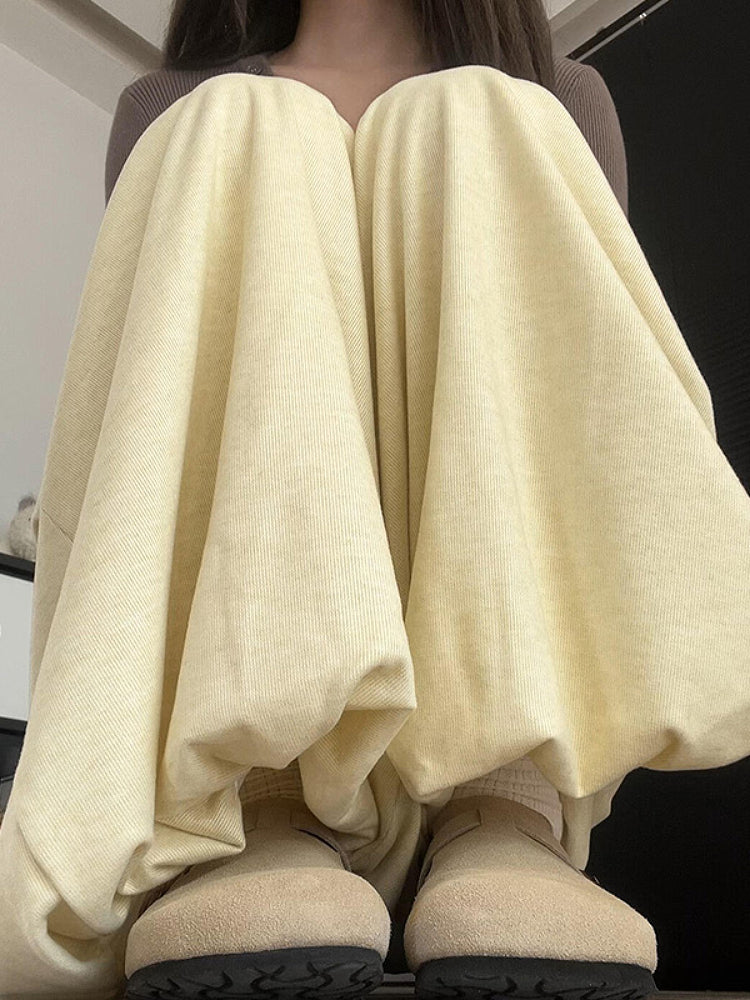 Mocha Bloom Bubble Sweatpants-ntbhshop