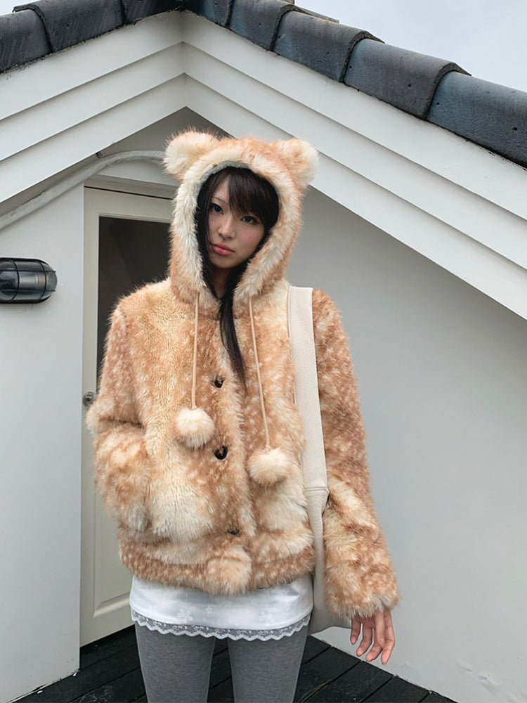 Snow Fawn Cozy Fur Jackets-ntbhshop