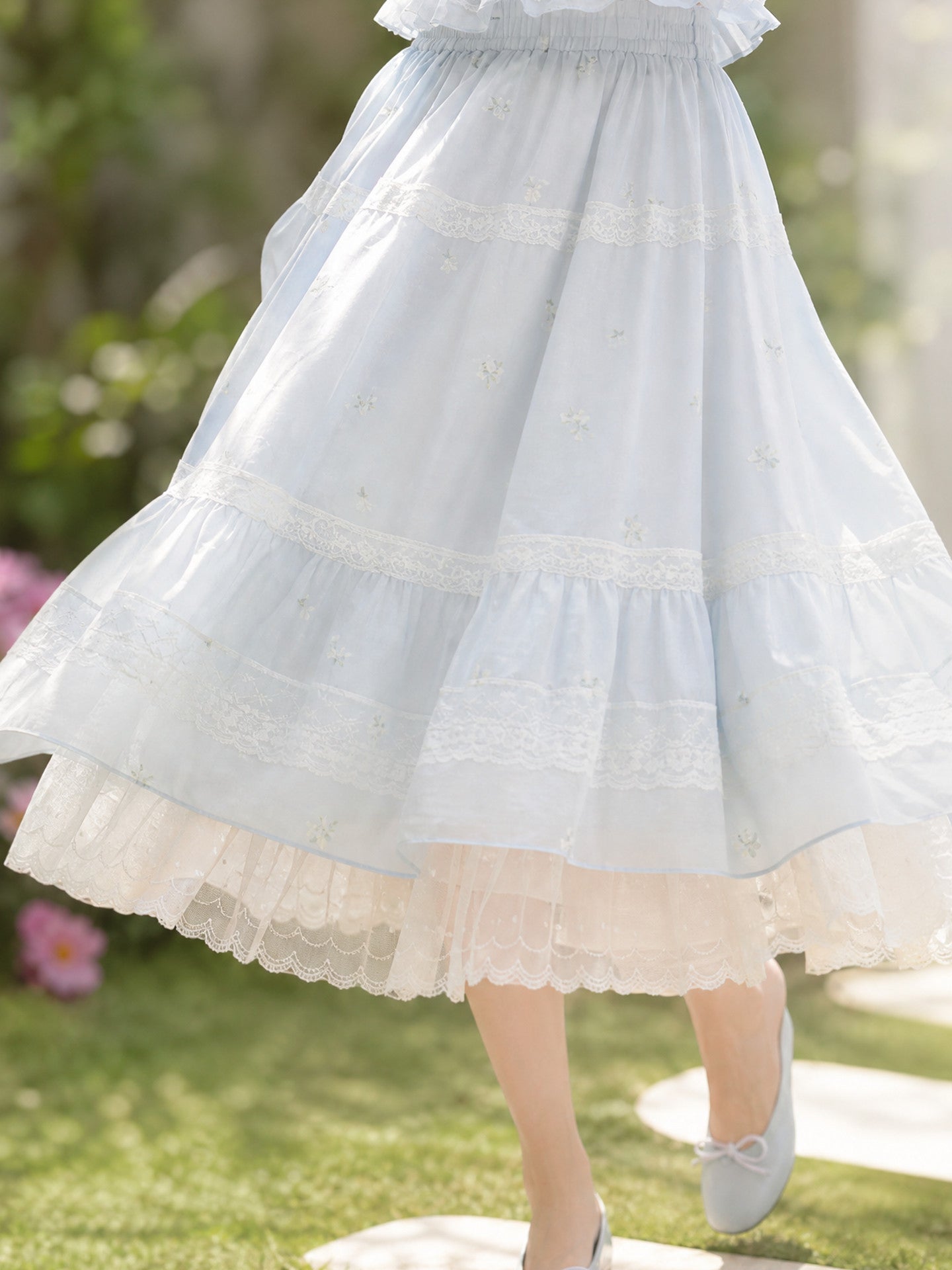 Morning Dew Lace Skirt-Bottoms-ntbhshop