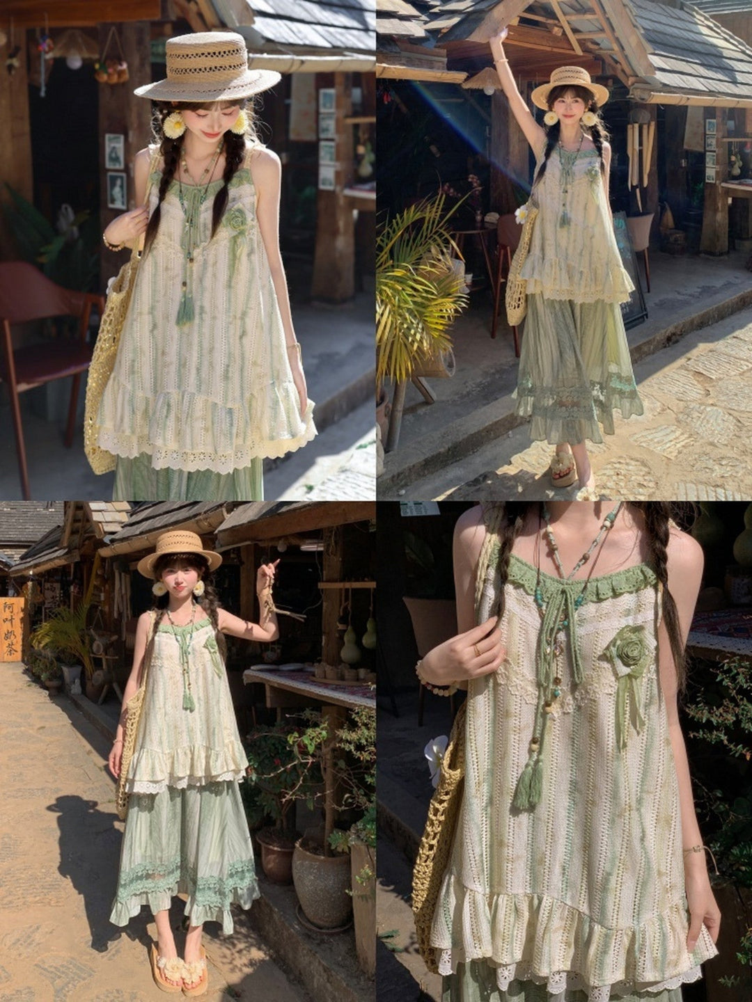 Botanical Bloom Lace Sundress-Dresses-ntbhshop
