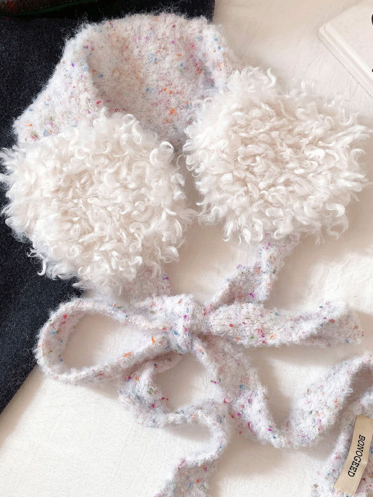 Snow Bloom Lace Knit Earmuffs-ntbhshop