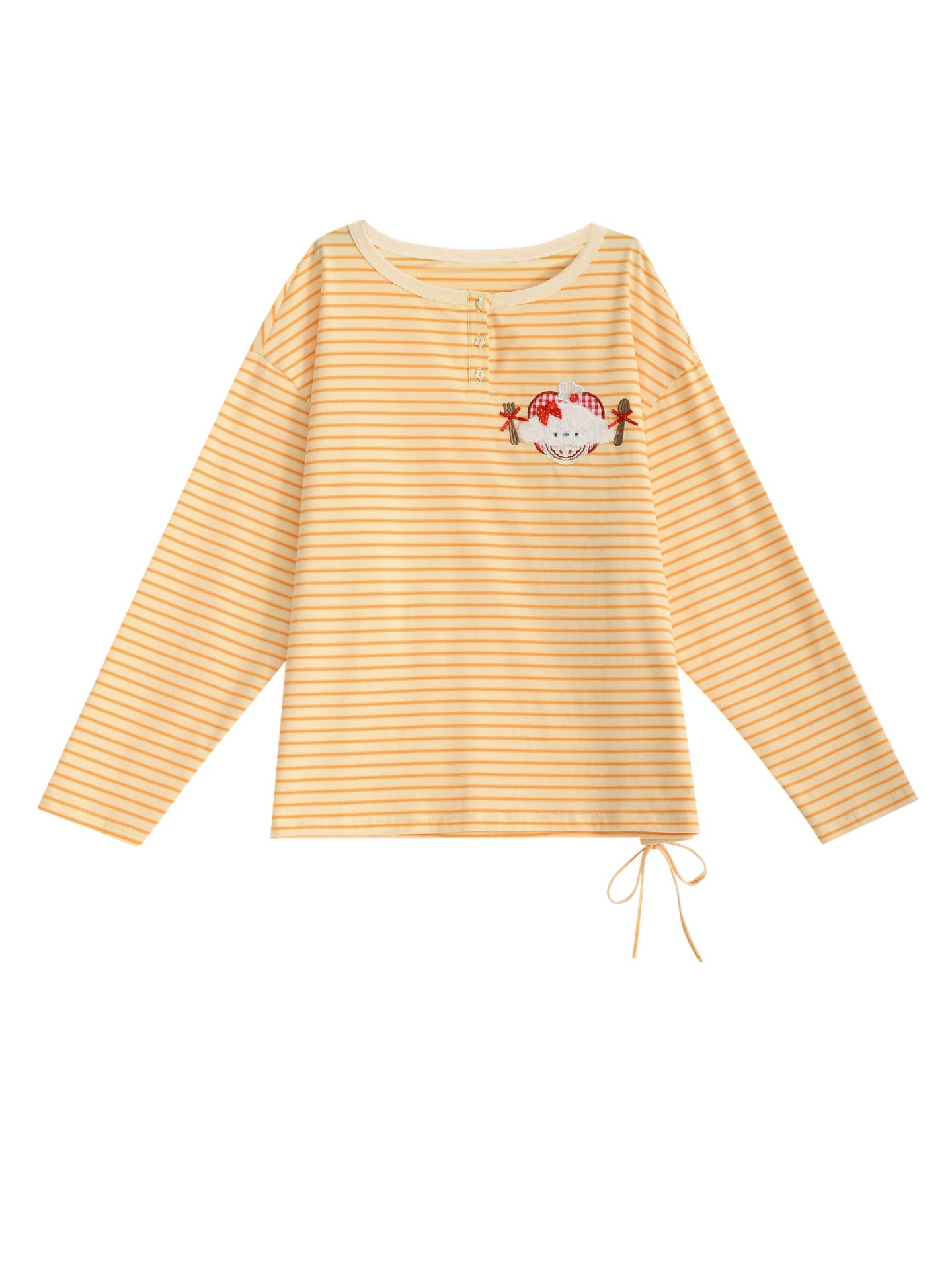 Sunny Toast Stripe Tee-Tops-ntbhshop