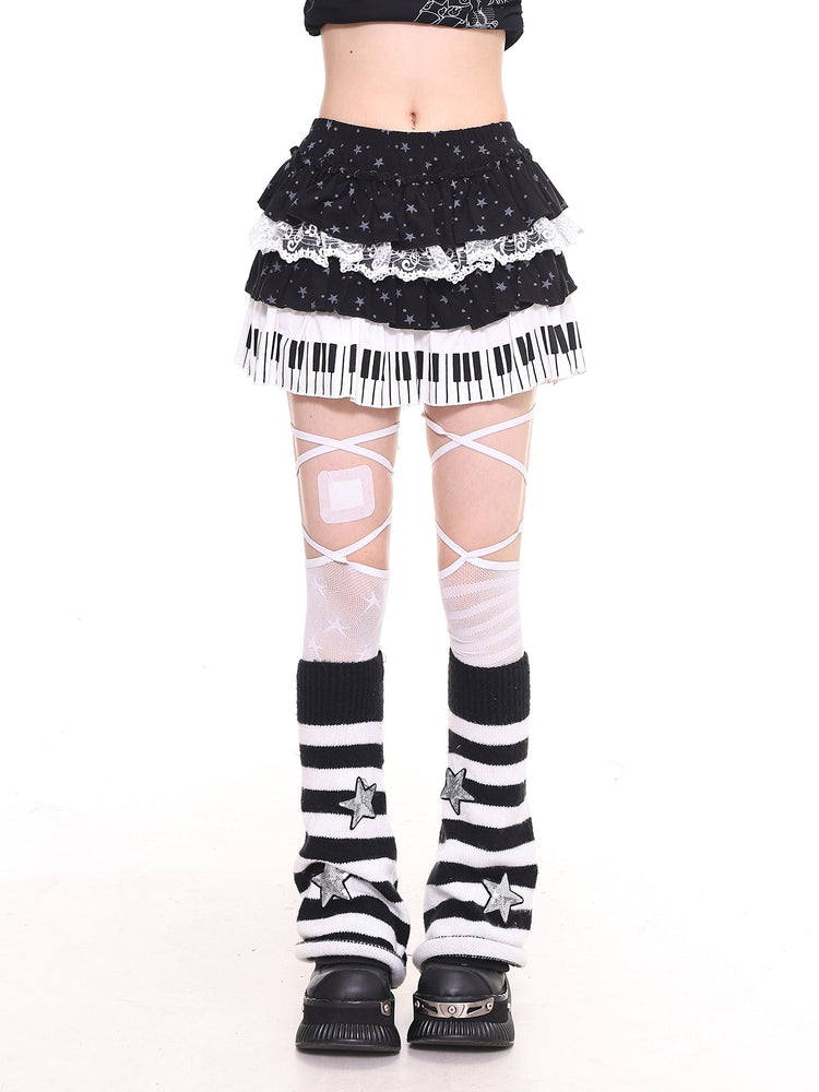 Piano Cake Layered Skirts-Bottoms-ntbhshop
