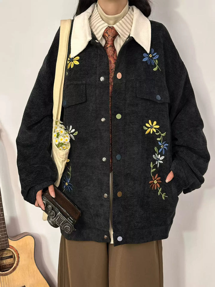 Folk Bloom Corduroy Jackets-ntbhshop