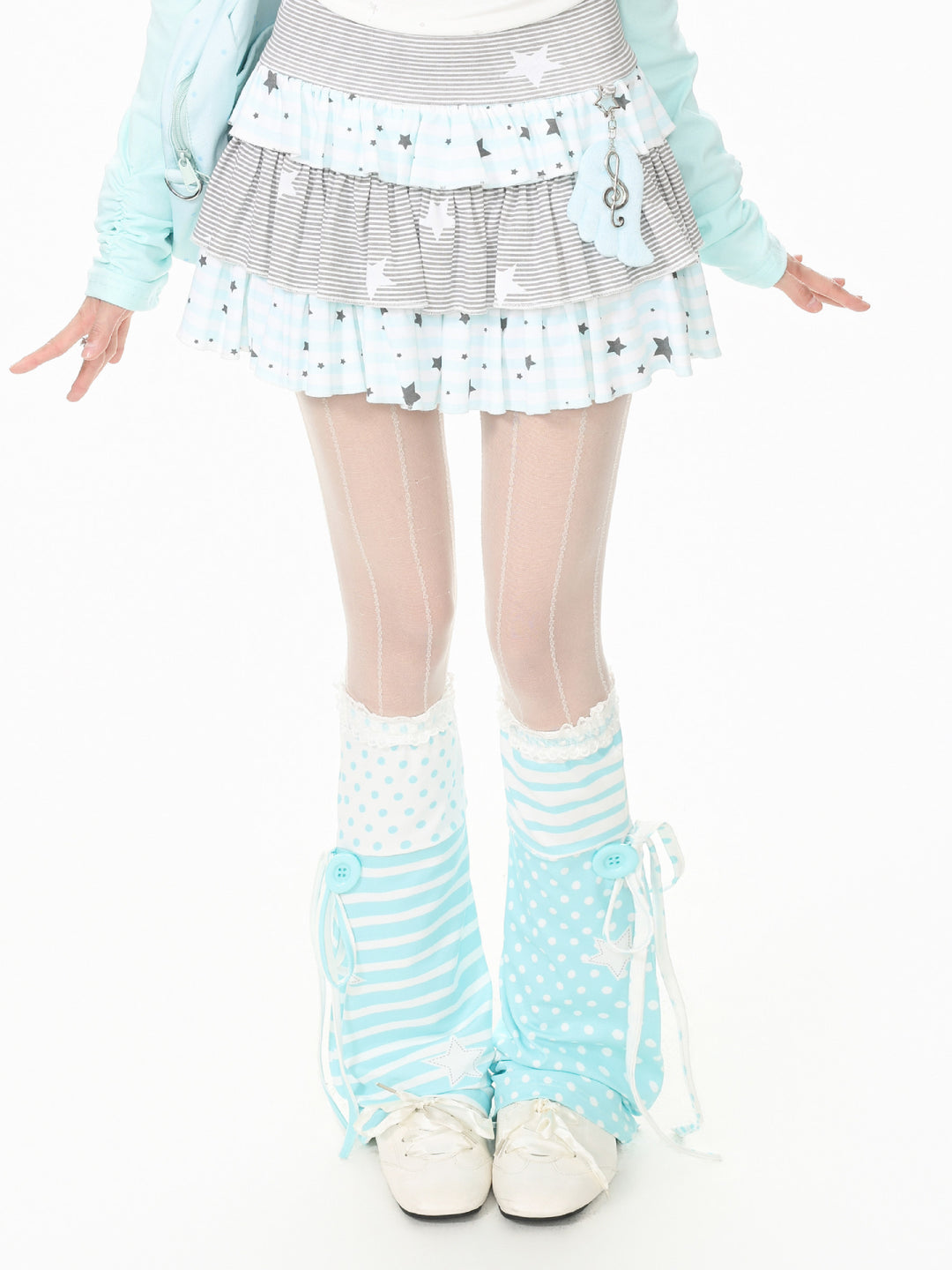 Sugar Stripe Leg Warmers-Accessories-ntbhshop